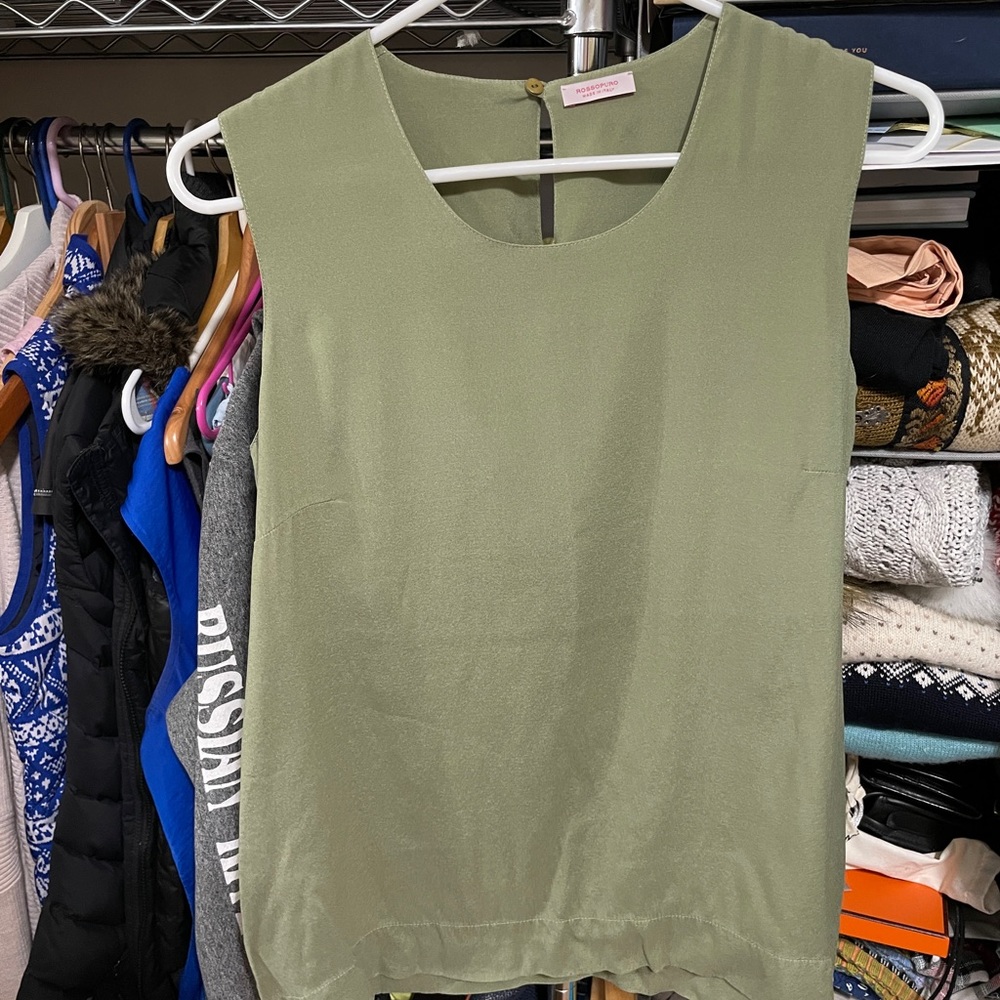 Rossopuro silk tank - medium